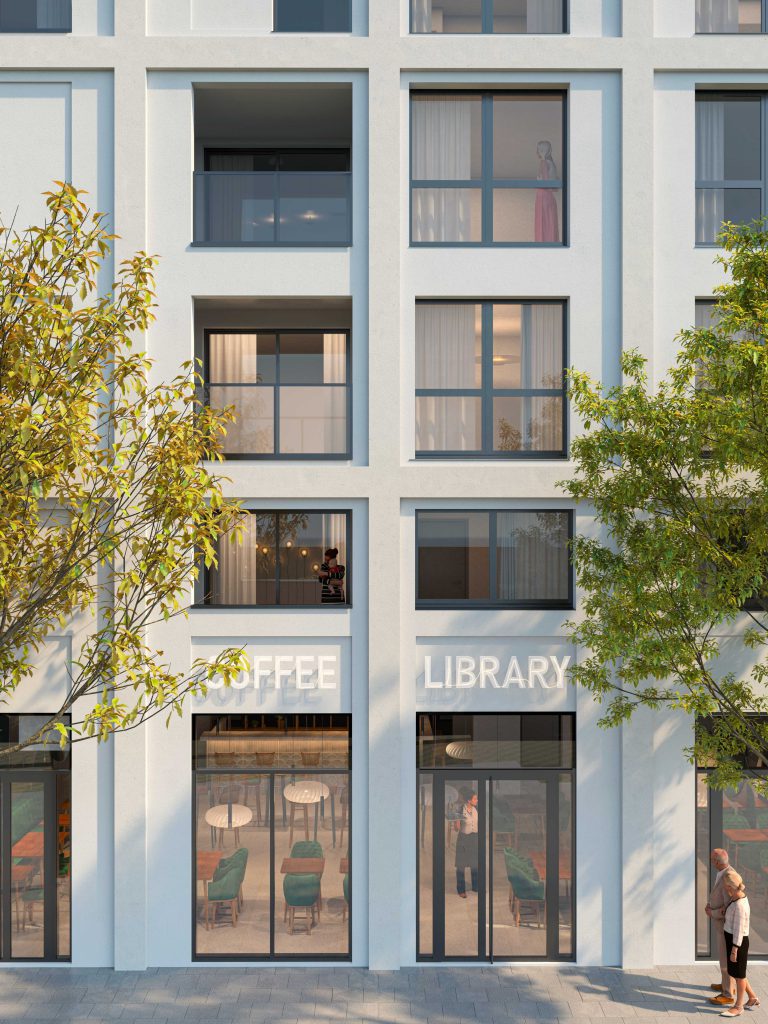 Logements Sarcelles commerces, cafés, restaurants, projets, logements, immeuble, architecture, Sarcelles, Île-de-France