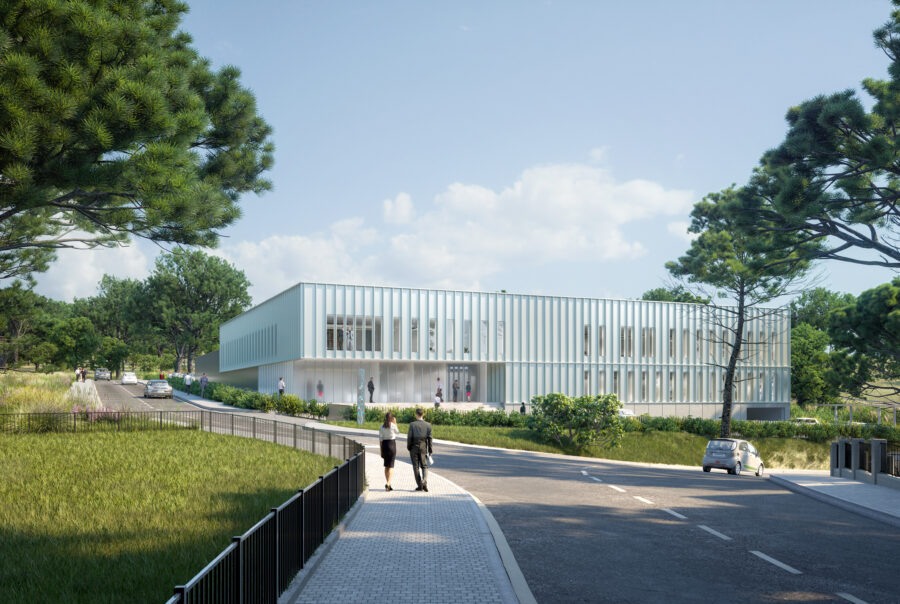 Locaux, bureaux administratifs, Bastia, Corse, Acqua Publica, architecture, Versini Architectes associés