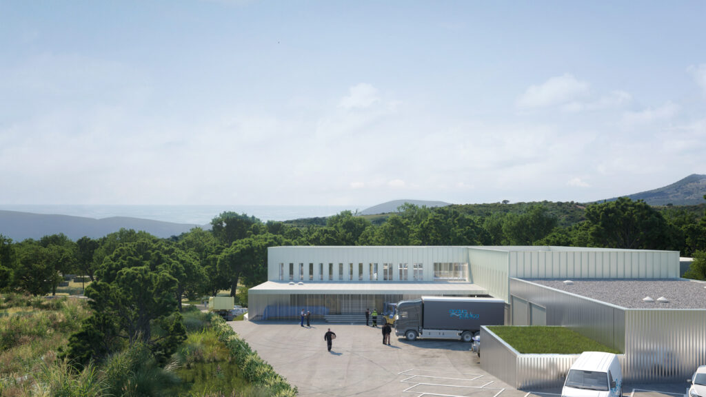 Acqua Publica Locaux, bureaux administratifs, Bastia, Corse, Acqua Publica, architecture, Versini Architectes associés