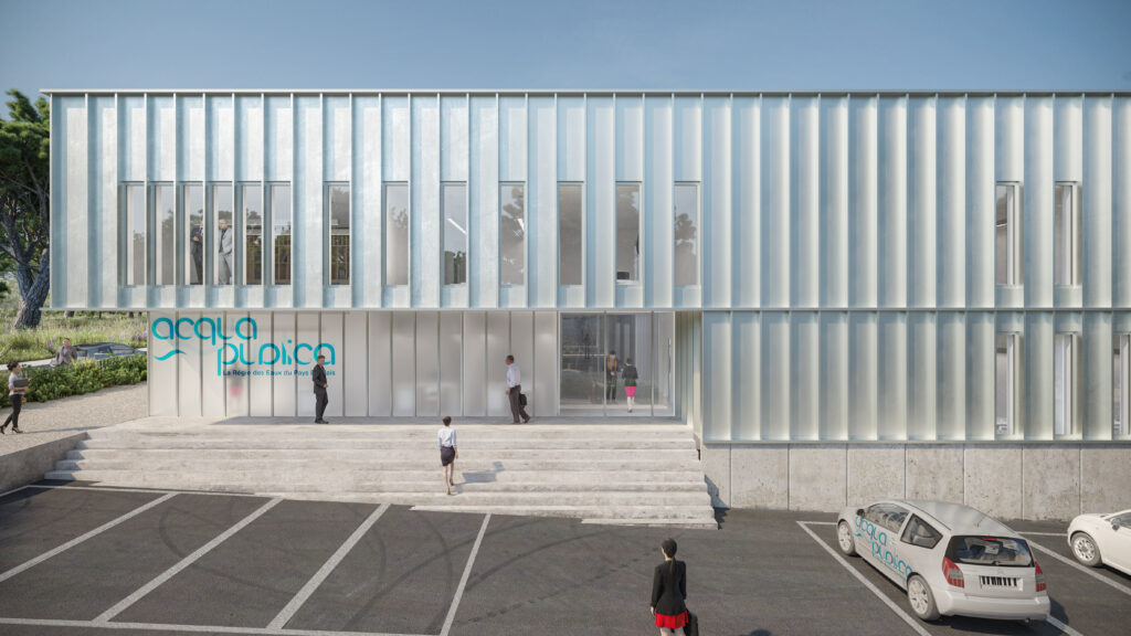 Acqua Publica Locaux, bureaux administratifs, Bastia, Corse, Acqua Publica, architecture, Versini Architectes associés