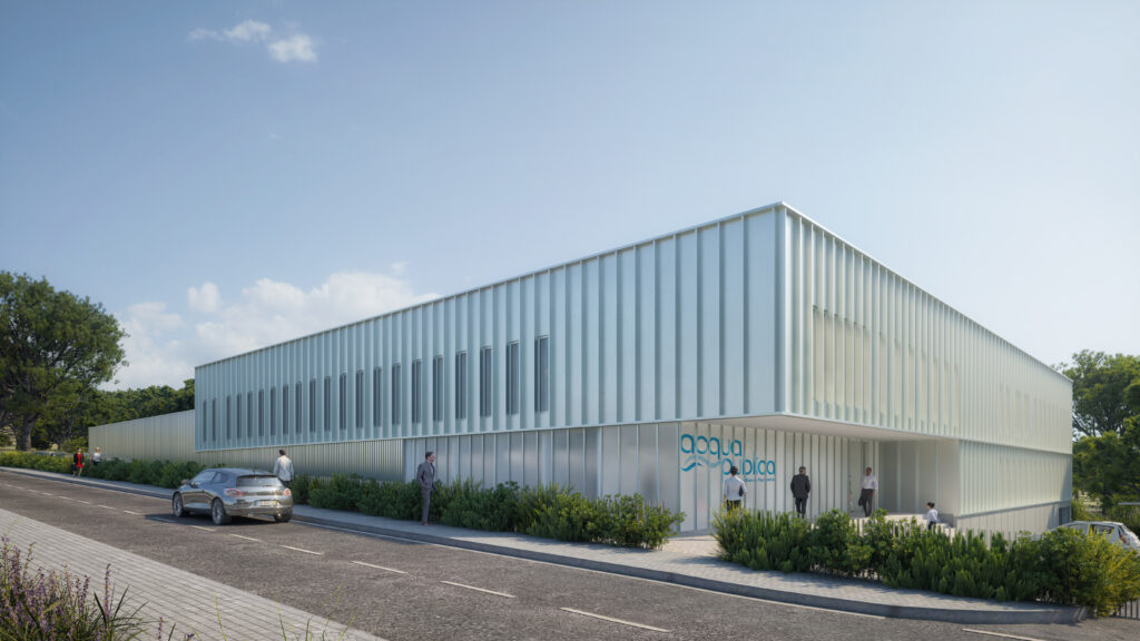 Acqua Publica Locaux, bureaux administratifs, Bastia, Corse, Acqua Publica, architecture, Versini Architectes associés