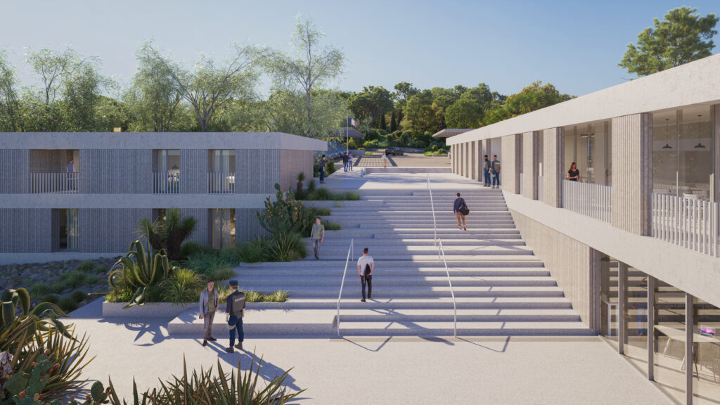 Gendarmerie Aspretto BAN Aspretto, Ajaccio, Corse, Concours, Architecture, Cantonnement, Versini Architectes Associés