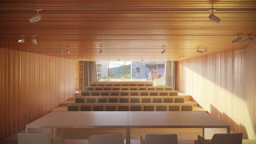 Centre admin Levie Bureaux, centre administratif, Village, Levie, Corse, architecture, Versini Architectes Associés