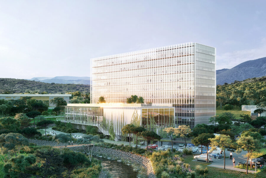 Bureaux, Espace, Co-working, architecture, Erbajolo, Bastia, Corse, France, Versini Architectes Associés