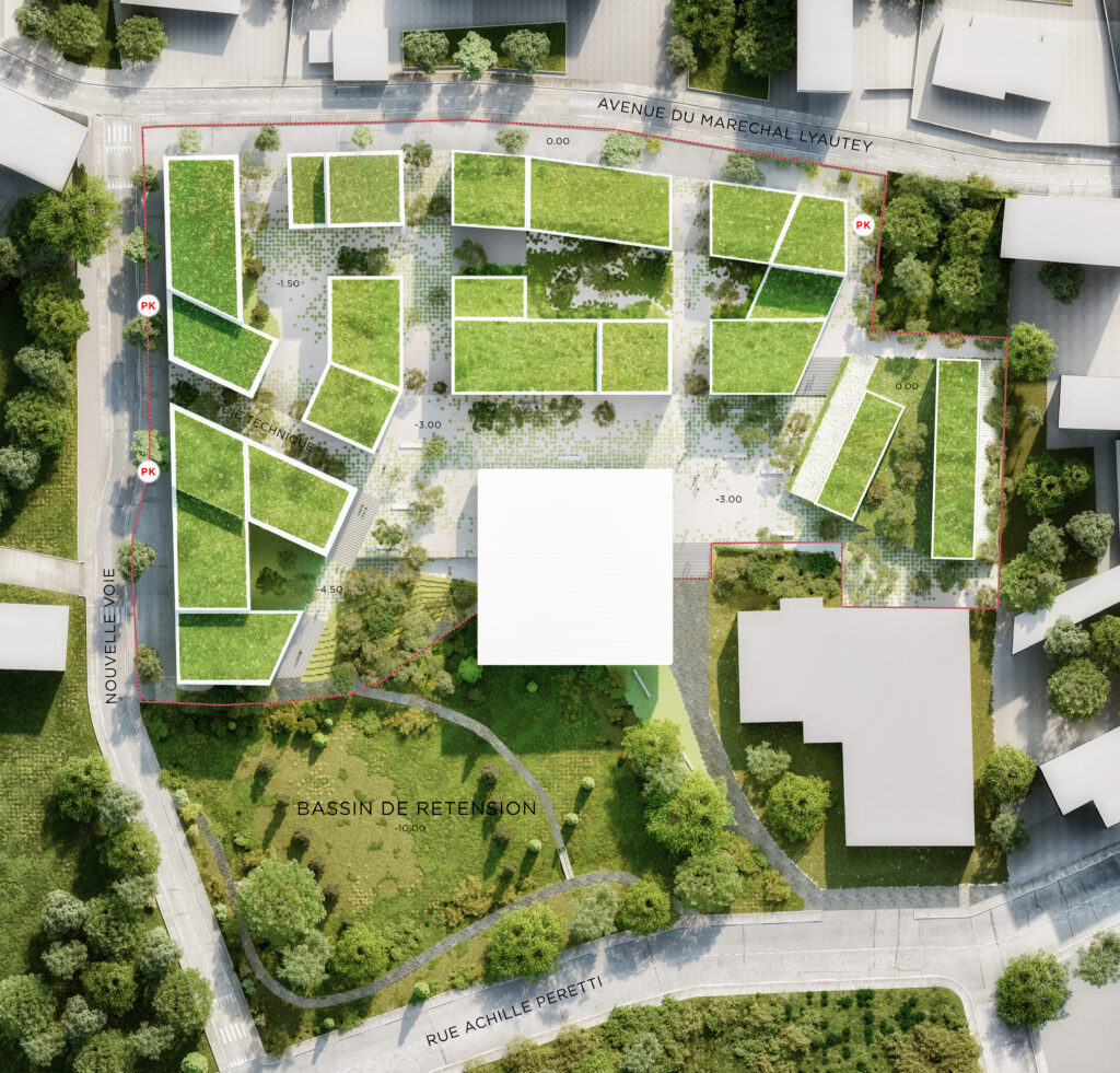 Le Fino Quartier, urbain, ville, éco quartier, écologie, avenir, architecture, urbanisme, paysagiste, Ajaccio, Finosello, Corse, Versini Architectes Associés