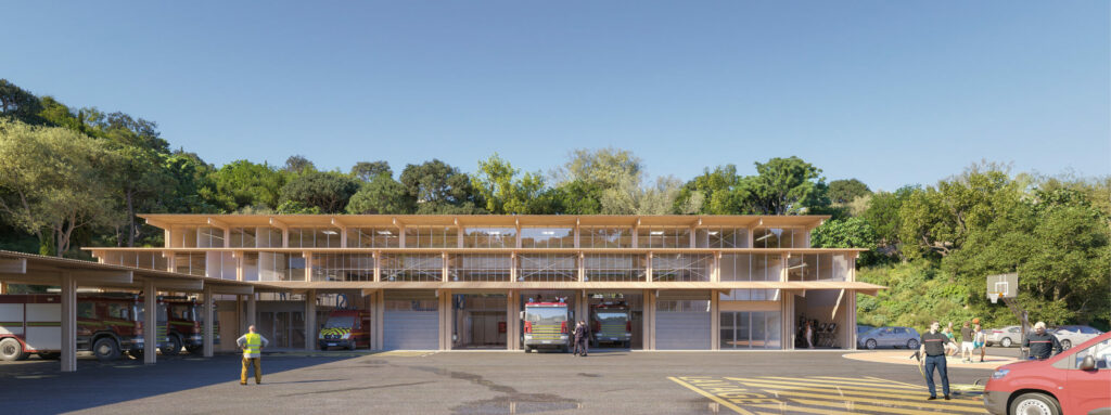 VAA_CIS_PIE_CAM_03 Entrée Centre de Secours, Projet, Pietrosella, Architecture, Versini Architectes Associés