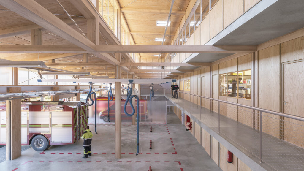 VAA_CIS_PIE_CAM_04 Intérieur Centre de Secours, Projet, Pietrosella, Architecture, Versini Architectes Associés