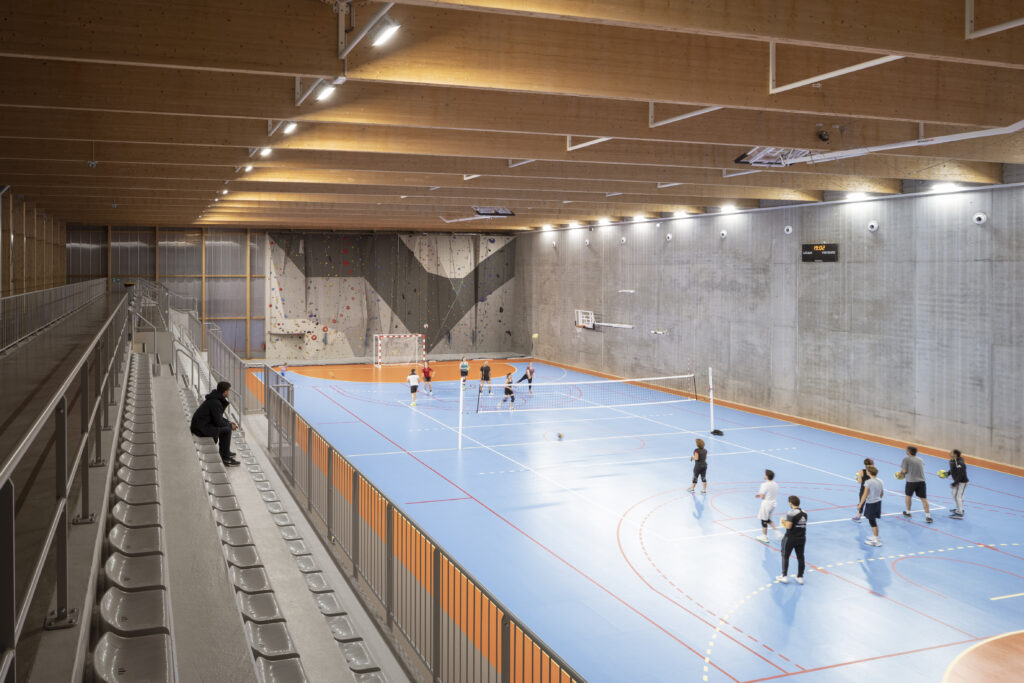 Halle des Sports Pietrosella Halle des sports, architecture, Pietrosella, Ajaccio, Versini Architectes Associés, Gymnase, Sports, Mer