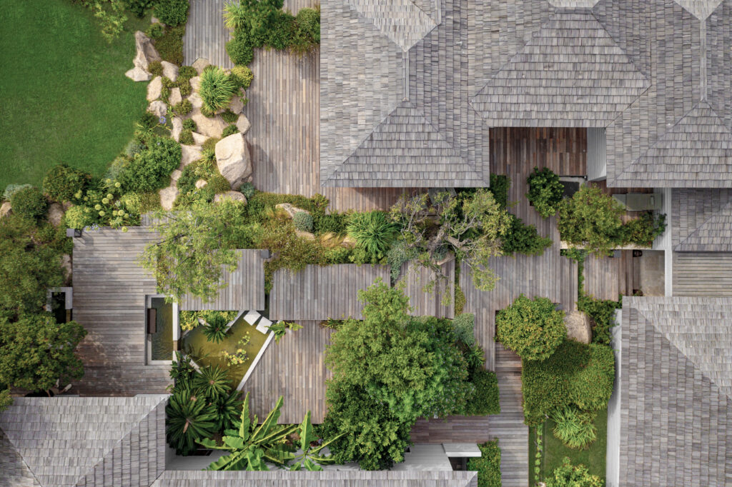 Sperone - Seillier Extension Villa; Projet architecturale, aménagement paysager; jardin; verdure; Bonifacio; Domaine du Petit Sperone; Versini Architectes Associés; Bois